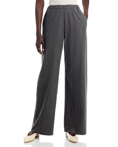Fabiana Filippi Fabiana Filippi Pinstripe Flannel Straight Leg Pants