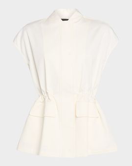 FABIANA FILIPPI Gabardine & Open-Stitch Jacket