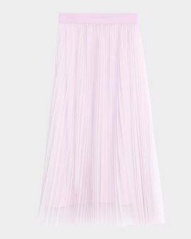 FABIANA FILIPPI Pleated Tulle Midi Skirt