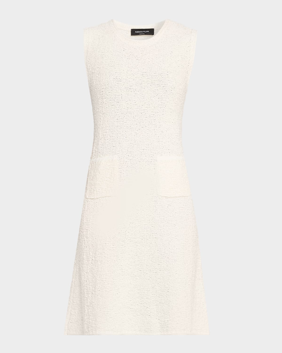 FABIANA FILIPPI Sleeveless Sequin Boucle Knit Dress