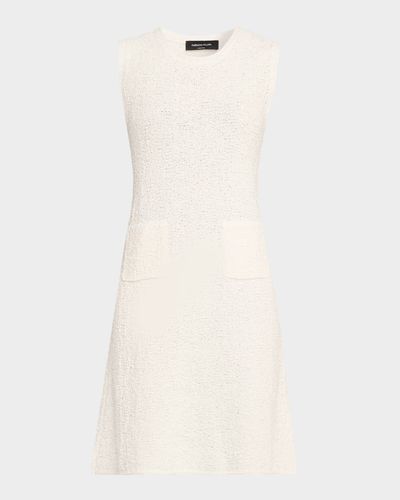 FABIANA FILIPPI Sleeveless Sequin Boucle Knit Dress