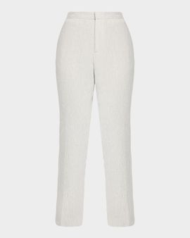 FABIANA FILIPPI Slubbed Crop Slim Trousers
