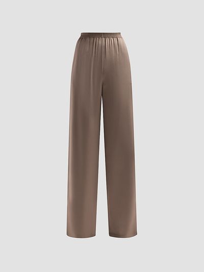 Fabiana Filippi Women's Enver Satin Wide-Leg Trousers