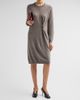 Fabiana Filippi Women's Platinum Knit Pinned Dress - 2