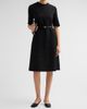 Fabiana Filippi Women's Sequined Virgin Wool-Blend Belted Knee-Length Dress - 2