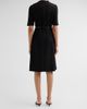 Fabiana Filippi Women's Sequined Virgin Wool-Blend Belted Knee-Length Dress - 3