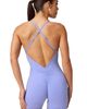 Fabletics Fabletics Women's Booty Scrunch PureLuxe V-Back Jumpsuit 4" - 3