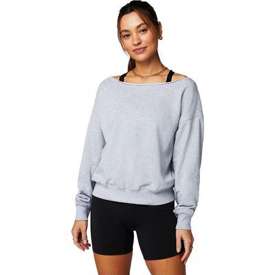 Fabletics Fabletics Women's Year Round Terry Off Shoulder Sweatshirt