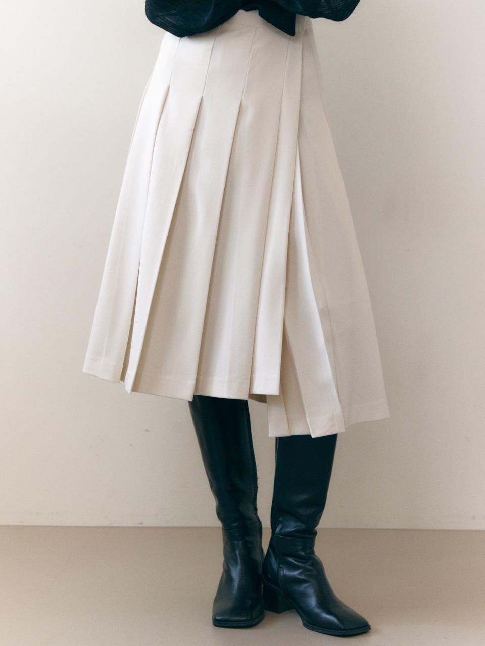 Fabricology Basic Wrap pleats skirt