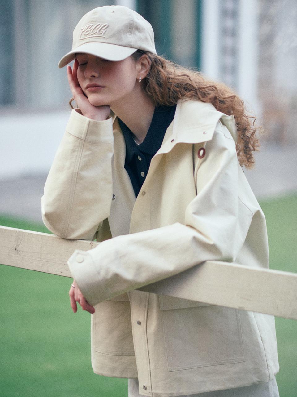 Fabricology Hooded String Bomber Jacket