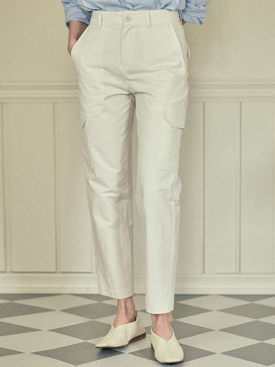 Fabricology Straight Fit Cargo Pants_2 Color