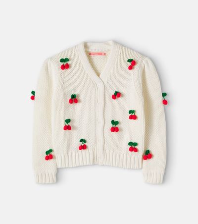 Fabula Fábula Appliqué cotton-blend cardigan