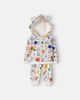 Fabula Fábula Baby printed cotton-blend hoodie and pants set - 1