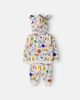 Fabula Fábula Baby printed cotton-blend hoodie and pants set - 2
