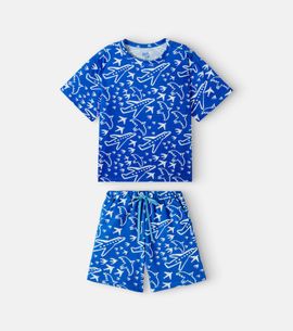 Fabula Fábula Cotton T-shirt and Bermuda shorts set