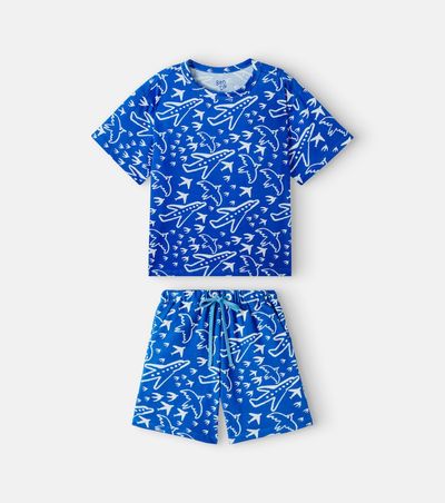 Fabula Fábula Cotton T-shirt and Bermuda shorts set