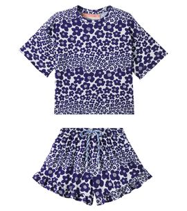 Fabula Fábula Flor Bela cotton T-shirt and shorts set