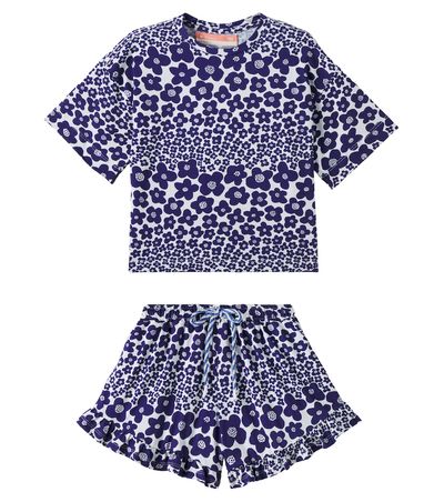 Fabula Fábula Flor Bela cotton T-shirt and shorts set