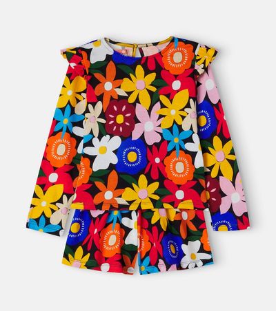 Fabula Fábula Floral cotton top and shorts set