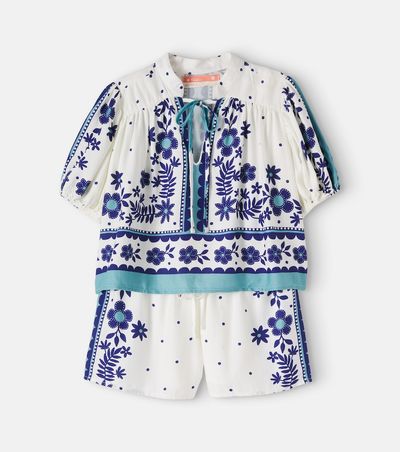 Fabula Fábula Floral top and shorts set