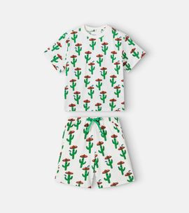 Fabula Fábula Senor Cacto T-shirt and shorts set