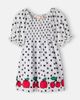 Fabula Fábula Shirred polka-dot cotton dress - 1