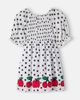 Fabula Fábula Shirred polka-dot cotton dress - 2
