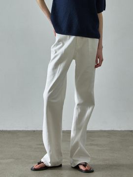 FACADE PATTERN Bootcut Clean Denim [White]