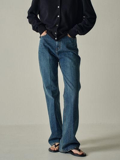 FACADE PATTERN Bootcut Denim - Vintage Washing