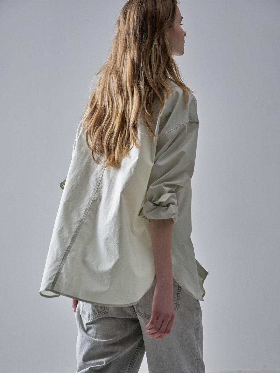 FACADE PATTERN Boy-fit Breeze Shirt [sage]