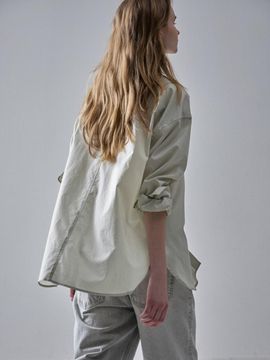 FACADE PATTERN Boy-fit Breeze Shirt [sage]
