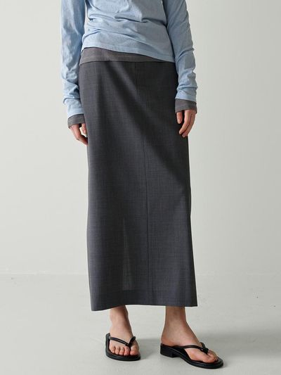FACADE PATTERN Classic Maxi Skirt