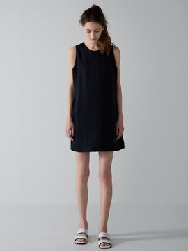 FACADE PATTERN Classic Mini Dress_Black
