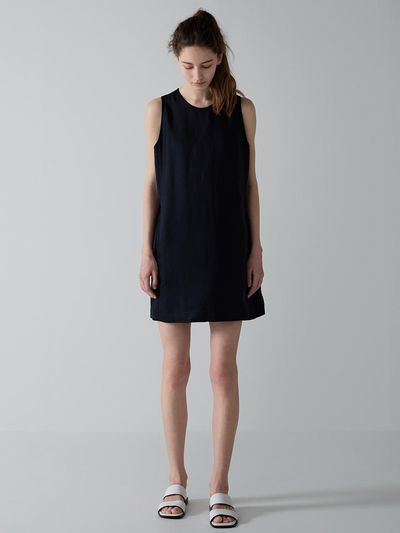 FACADE PATTERN Classic Mini Dress_Black