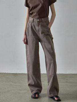 FACADE PATTERN Cotton Work Pants [vintage brown]