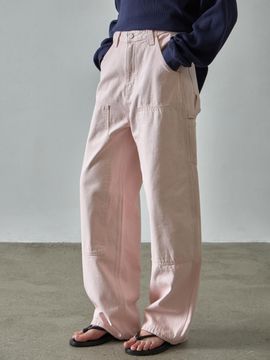 FACADE PATTERN Cotton Work Pants [vintage pink]