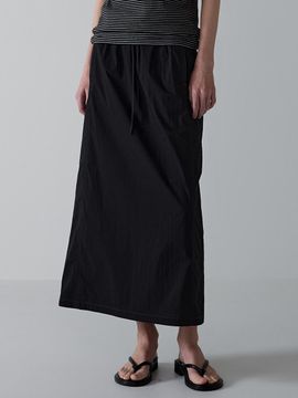FACADE PATTERN Essential Banding Skirt_Black