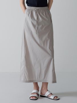 FACADE PATTERN Essential Banding Skirt_Soft Grey