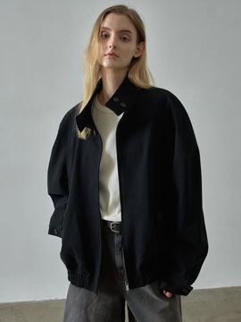 FACADE PATTERN Overfit Cotton Blouson Jacket [black]