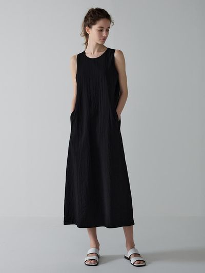FACADE PATTERN Relax Summer Dress_Black