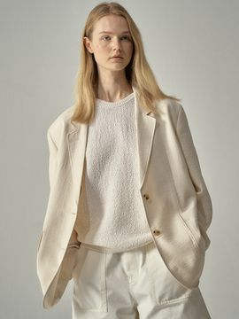 FACADE PATTERN Relaxed Silky Jacket