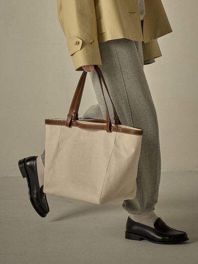 FACADE PATTERN Salary Bag_Ecru