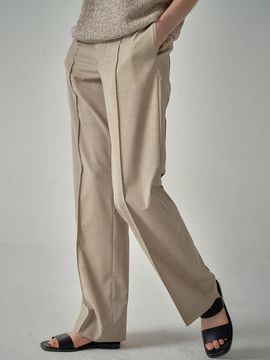 FACADE PATTERN Straight Summer Wool Pants