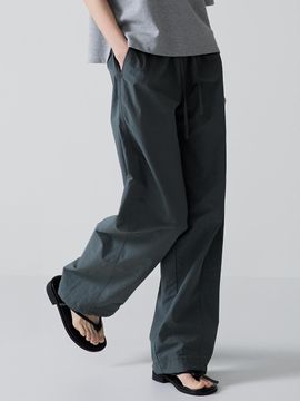 FACADE PATTERN Tapered Banding Pants_Forest