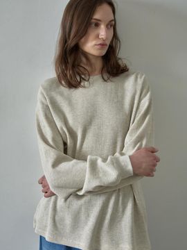 FACADE PATTERN Textured Long Sleeve T-shirt [4colors]