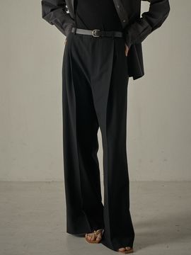 FACADE PATTERN Timeless Wool Pants_Black