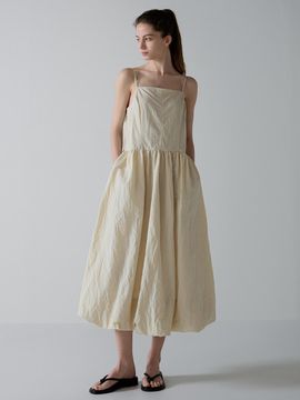 FACADE PATTERN Volume Sleeveless Dress