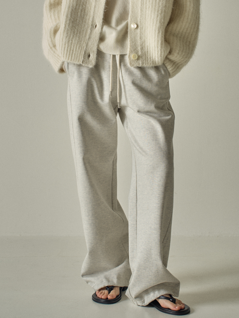 FACADE PATTERN Wide French Sweatpants