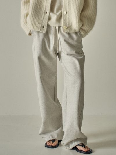 FACADE PATTERN Wide French Sweatpants