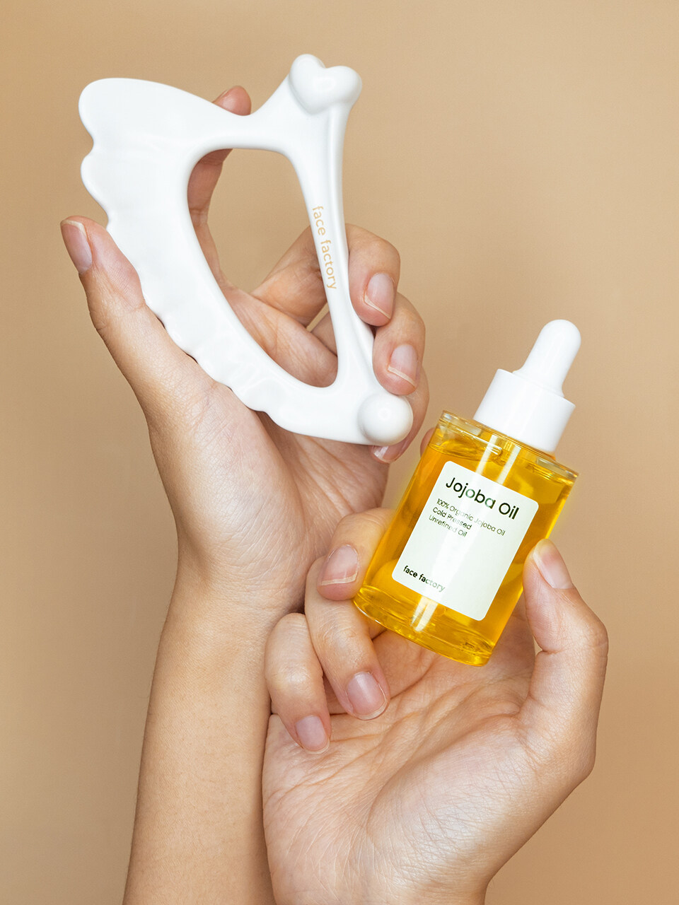 FACE FACTORY Angel Massager and Jojoba Oil Set